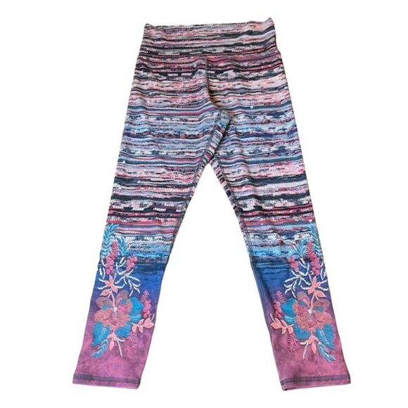 Evolution and Creation EVCR Leggings Multicolor with Floral Leg detail Medium - Picture 1 of 11